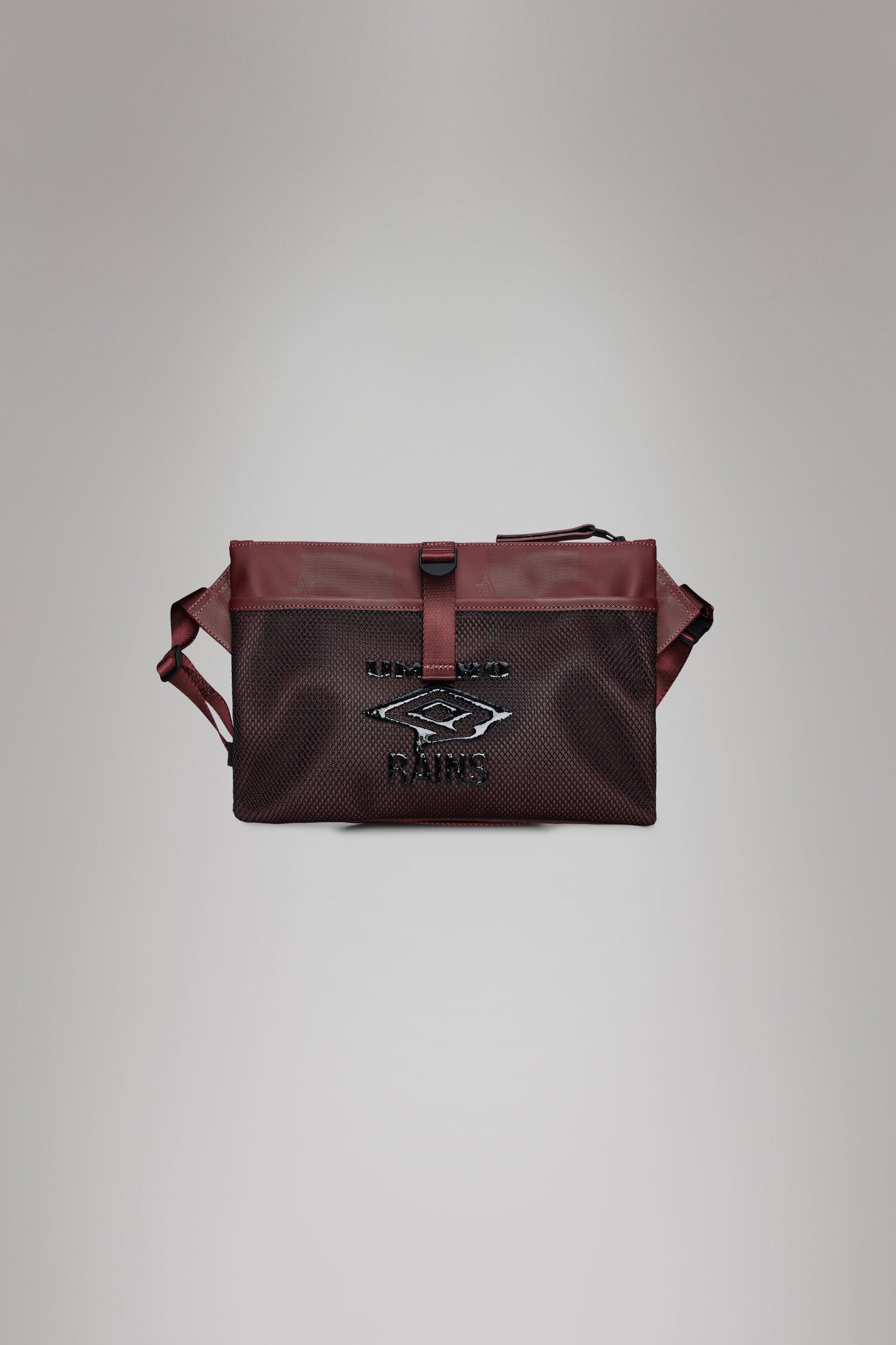 Rains Rains x Umbro Transfer Musette Bag Maroon Red Crossbody