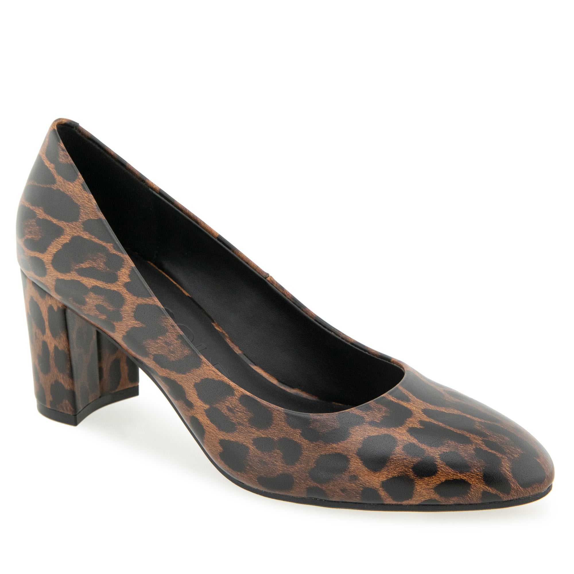 Betsy Dress Pump | Tobacco Multi Faux Glossy Leopard Print