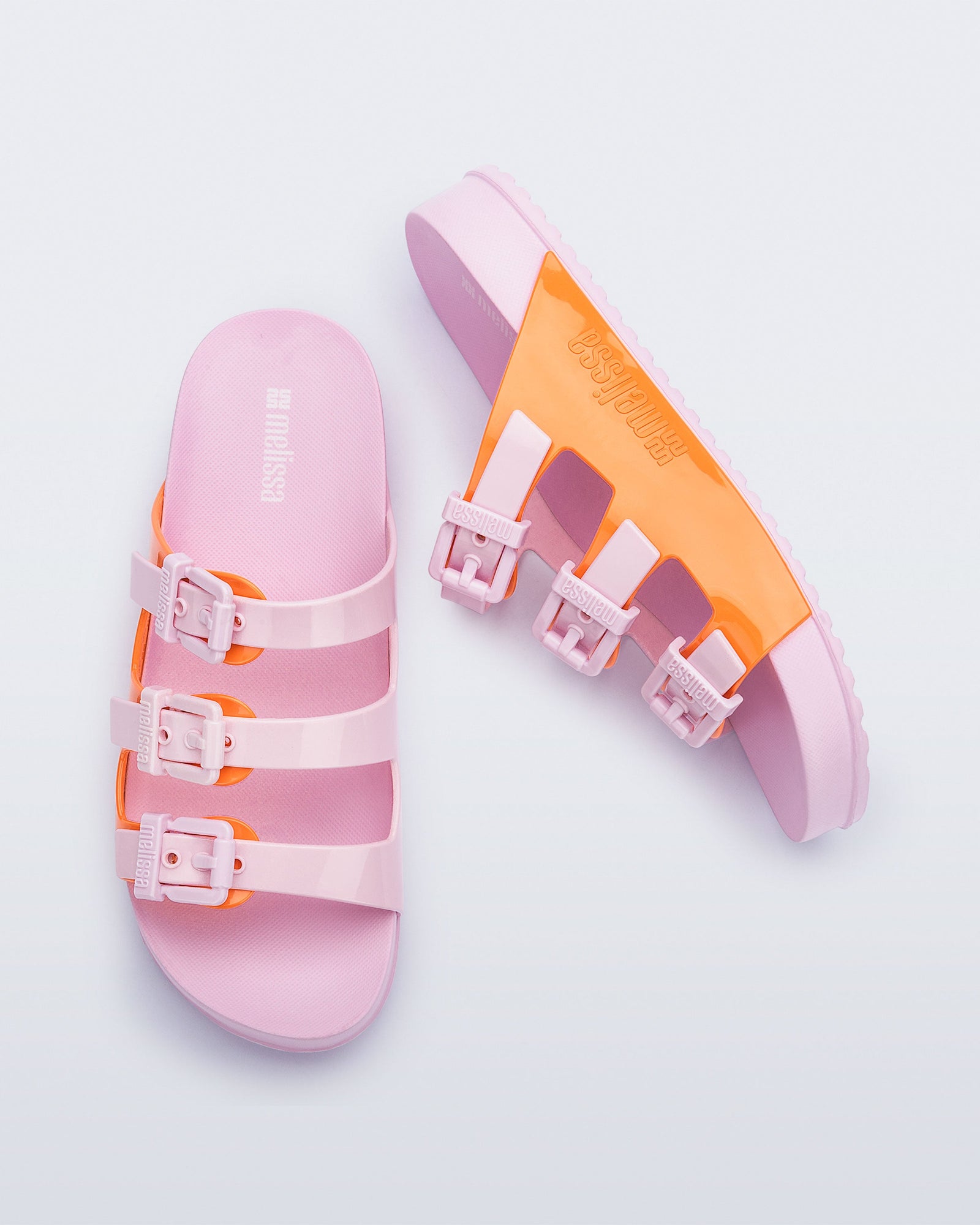 Cozy Stripes Slide | Pink/Orange