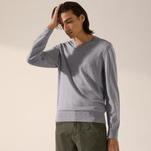 Mens | Cole Merino Lightweight V-Neck Sweater | Heather Grey