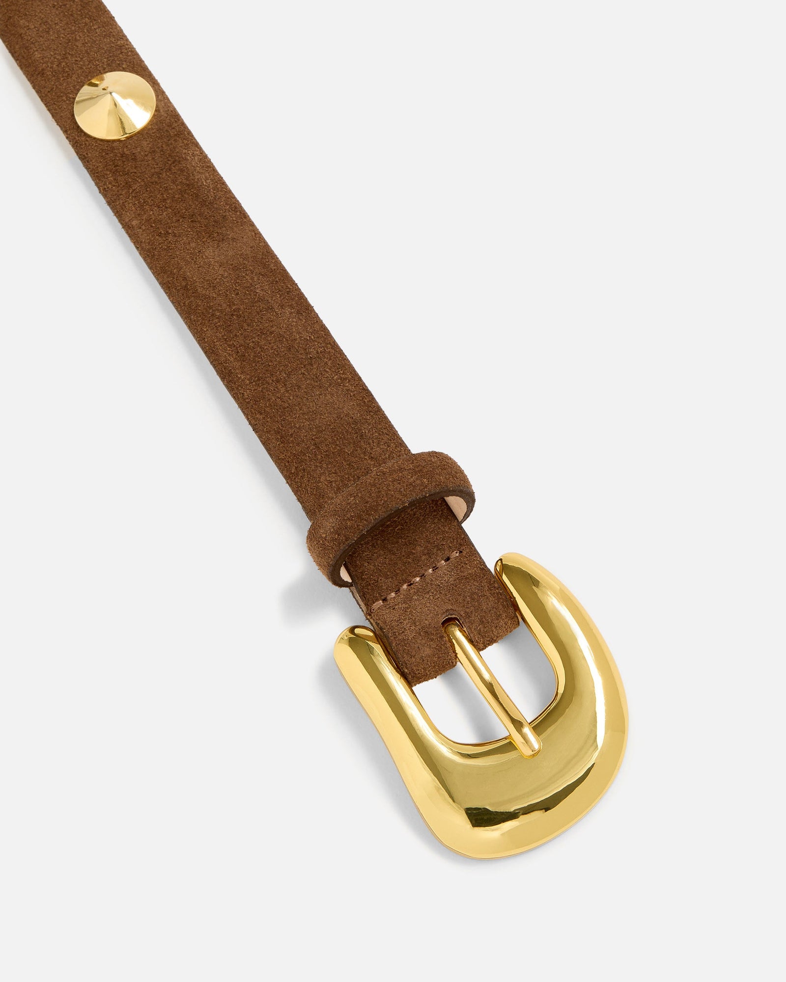 No. 8 Belt | Chocolate-Gold