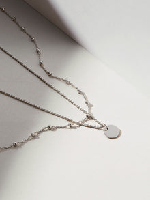 Ana Luisa Jewelry Necklaces Sets Coin Necklace Set Willow Silver Rhodium