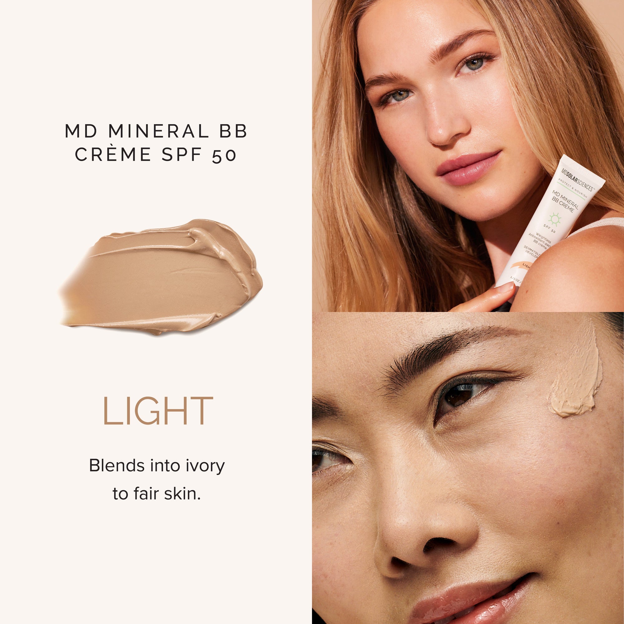 MD Mineral BB Crème SPF 50 | Light (1.23 oz)