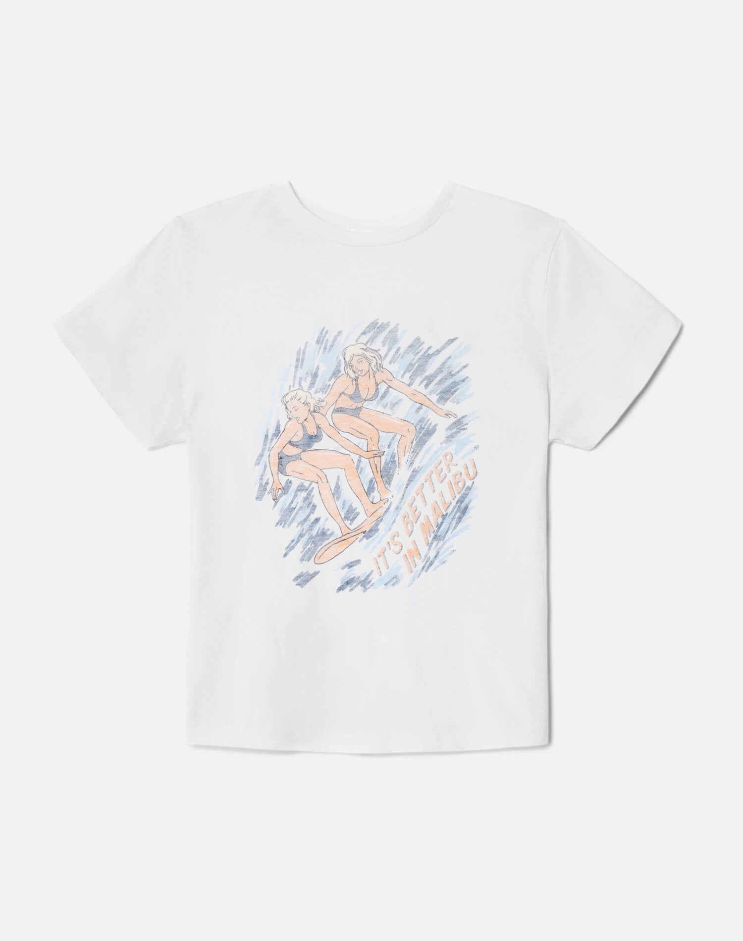 Womens | Classic "Surfer Girls" Tee | Optic White