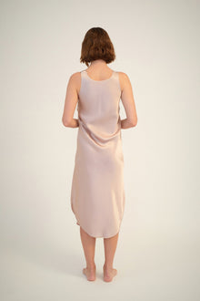 Silk Embroidered Slip | Pearl