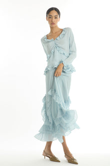 Sander Blouse | Powder Blue