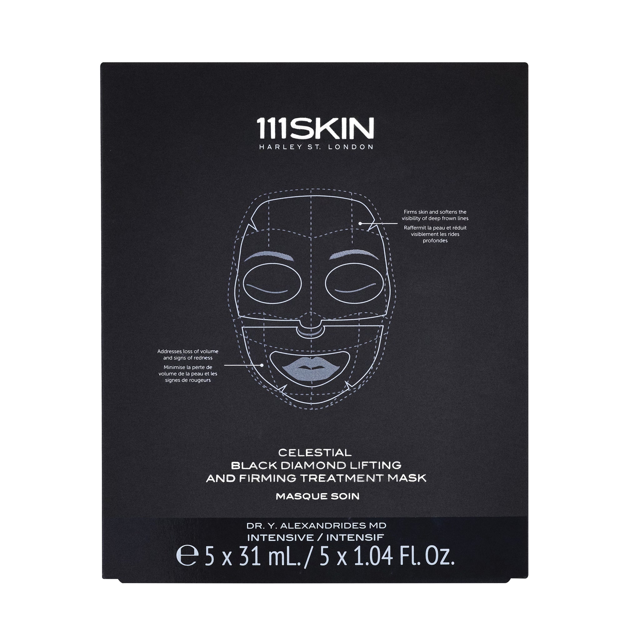 Celestial Black Diamond Lifting and Firming Treatment Mask Boxed Fragrance Free | 30 ml