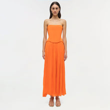 Womens | Adalys Strapless Jersey Dress | Tangerine