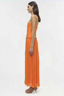 Womens | Adalys Strapless Jersey Dress | Tangerine