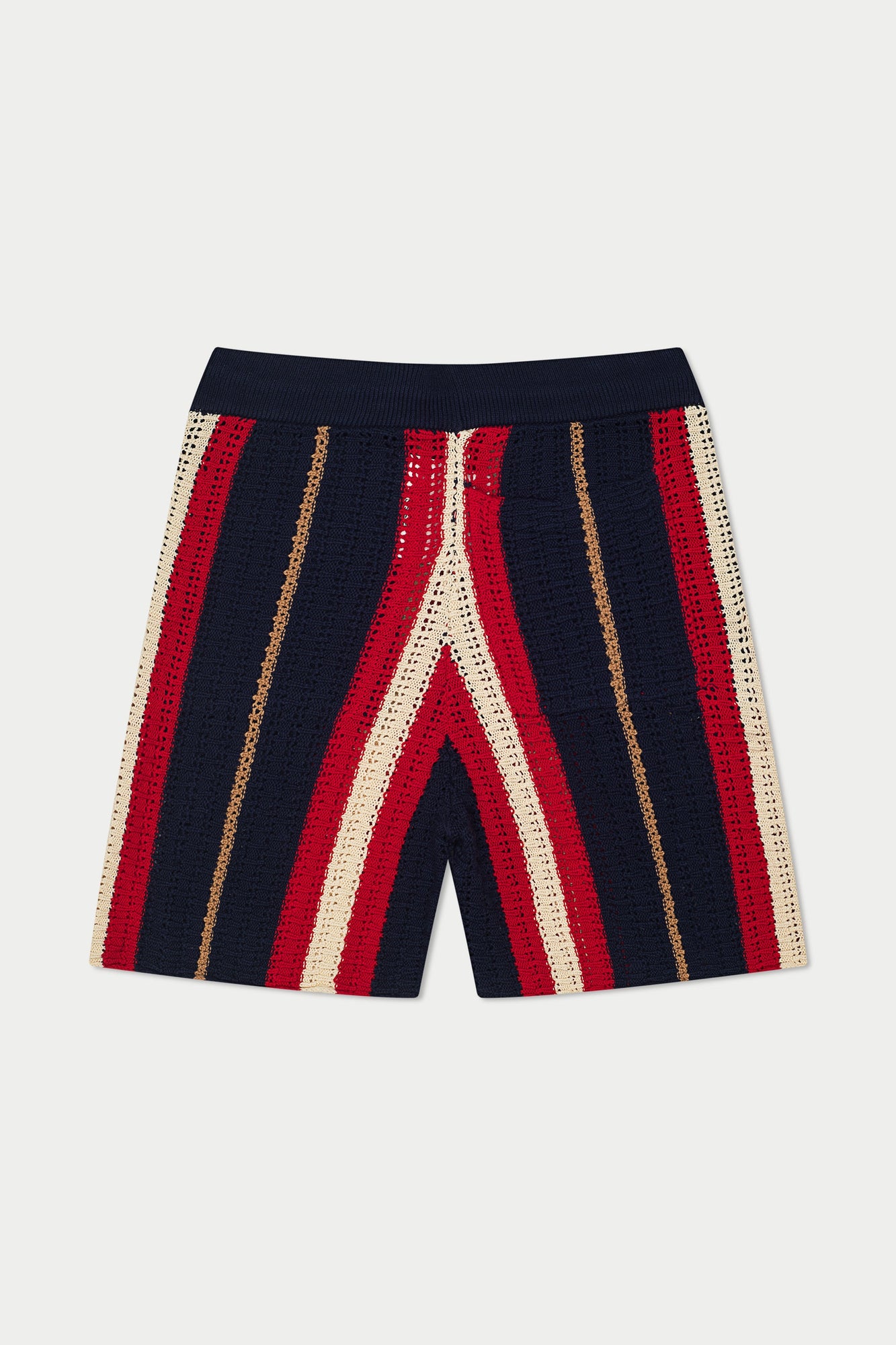 Crab Stripe Knit Short | Blue/Red