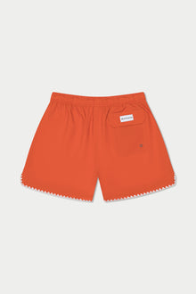 Burnt Orange Stitch Swim Short | Orange