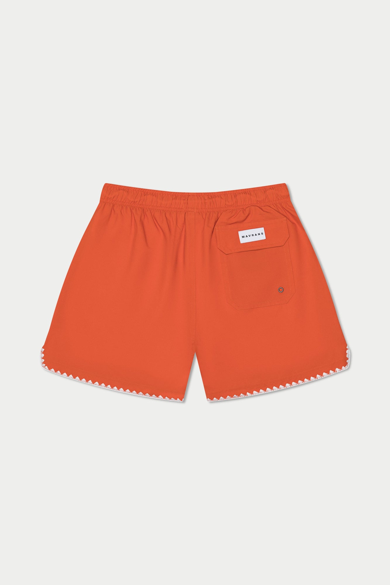 Burnt Orange Stitch Swim Short | Orange