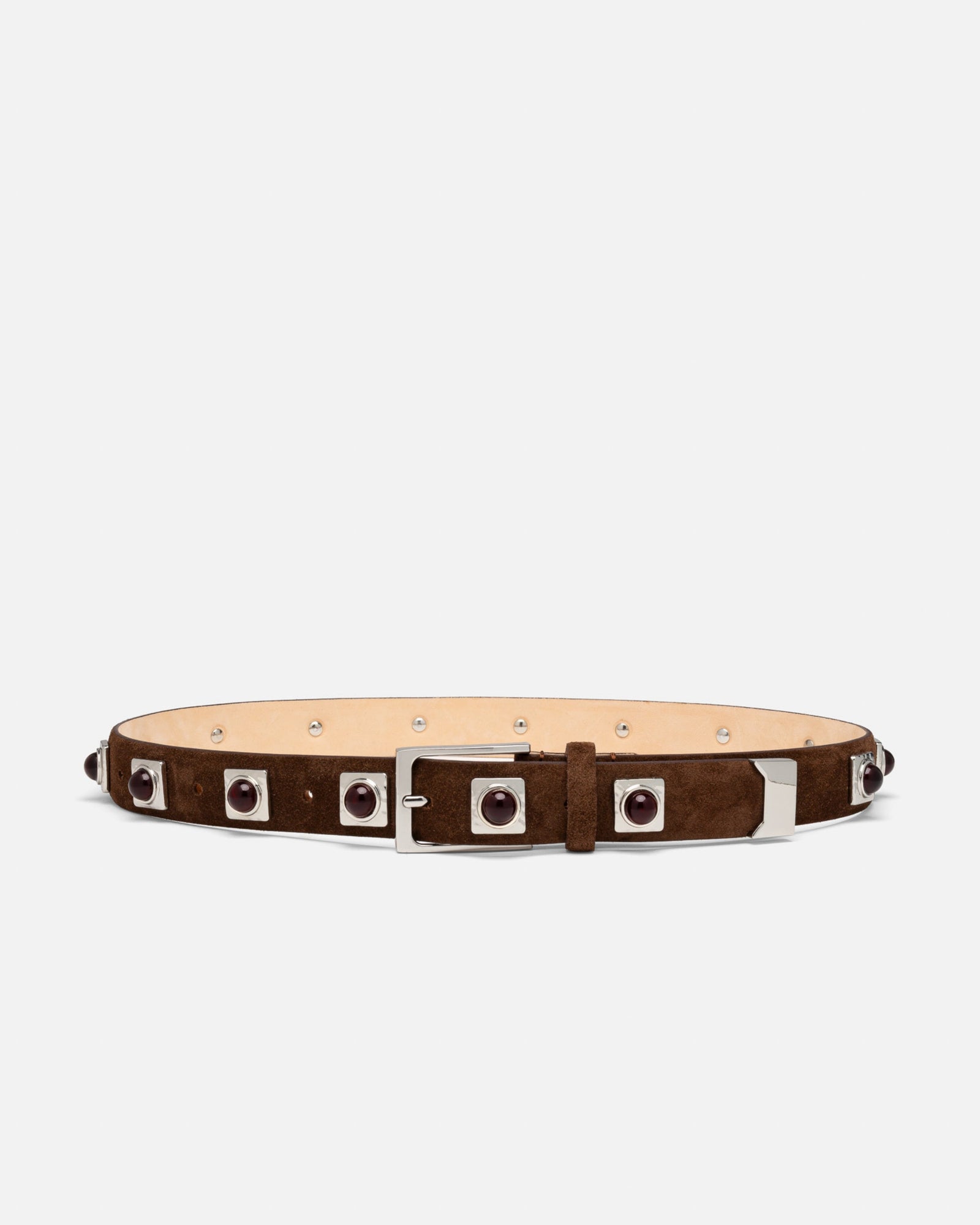 No. 2 Belt | Chocolate/Silver