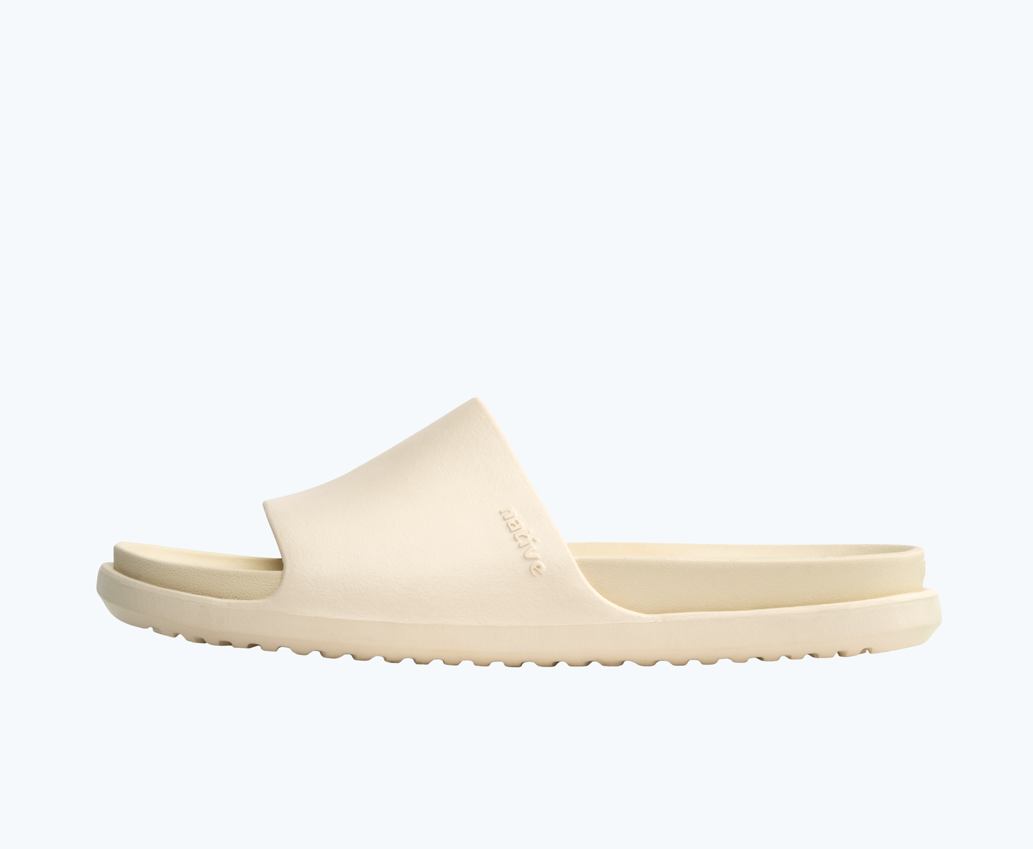 Side view of a Native Shoes Adults Spencer Lx | Bone White/ Bone White Footwear