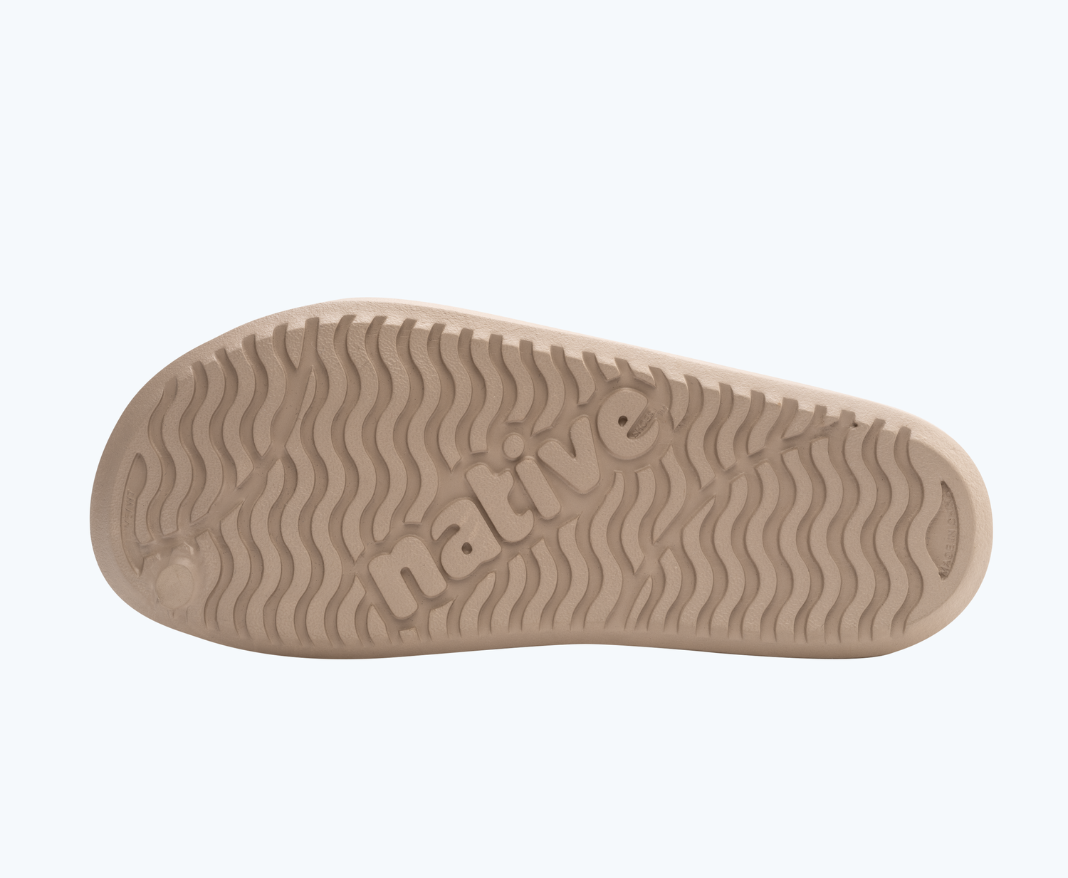 Bottom view of a Native Shoes Spencer Lx | Flax Tan/ Bone White Footwear