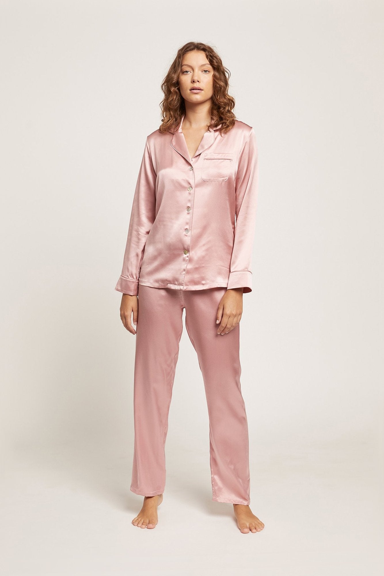 Silk Pajama | Bridal Rose
