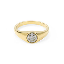 Womens | 0.10 CT Round Cut Lab Grown Accent Diamond | Fashion Band Ring | 14K Yellow Gold Plated Silver | G-SI