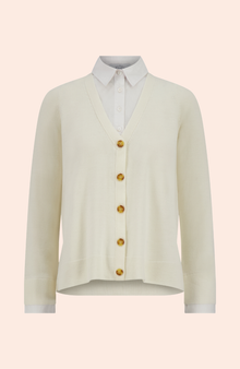 Poplin Combo Knit | Bone