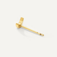 Womens | 0.03 CT Round Cut Lab Grown Accent Diamond | Half Moon Stud Earrings | 14K Yellow Gold Plated Silver | G-SI