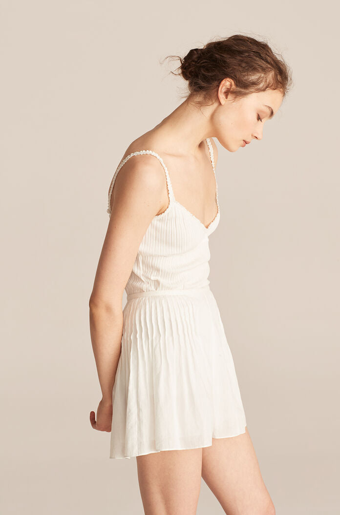 Cotton Voile Short | White