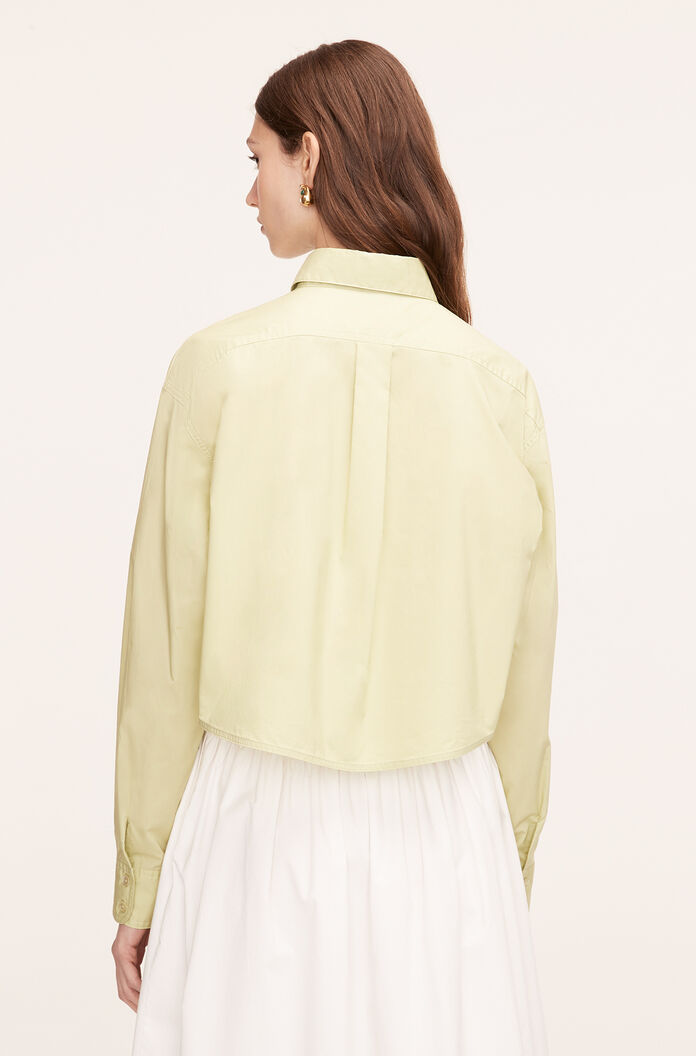 Poplin Long Sleeve Blouse | Matcha