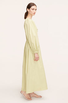 Poplin Smocked Waist Dress | Matcha