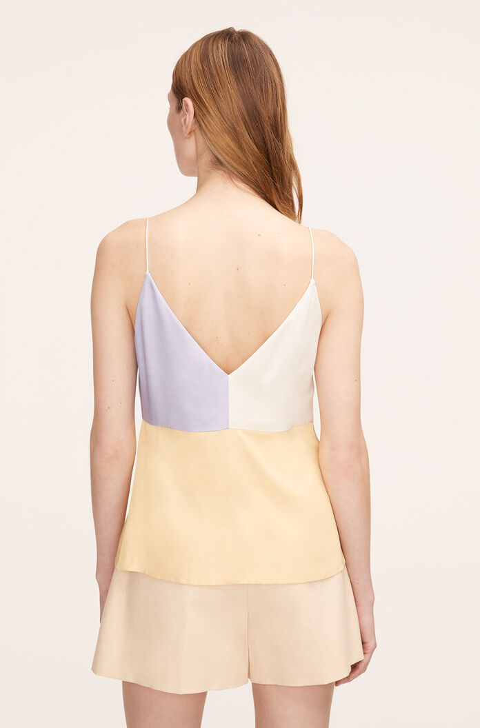 Color-Blocked Twill Camisole | Colorblock Sorbet Combo