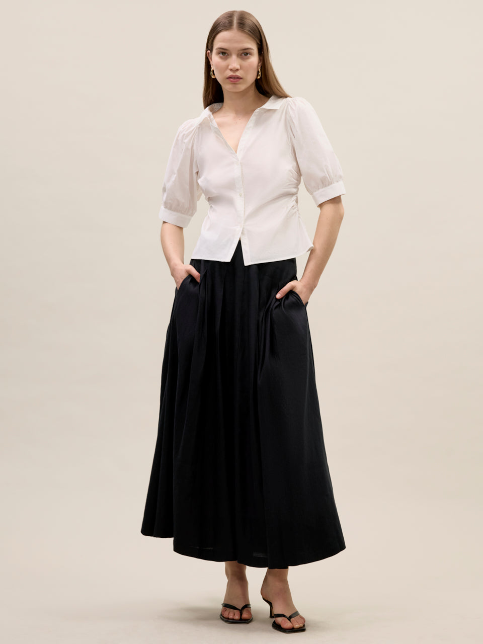 Isla Poplin Shirt | Milk