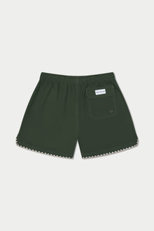 Dark Green Swim Short | Green
