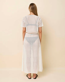 Womens | Shannon Tie Top Baby Eyelet | Optic White