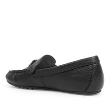 Drita Casual Loafer | Black Faux Tumbled