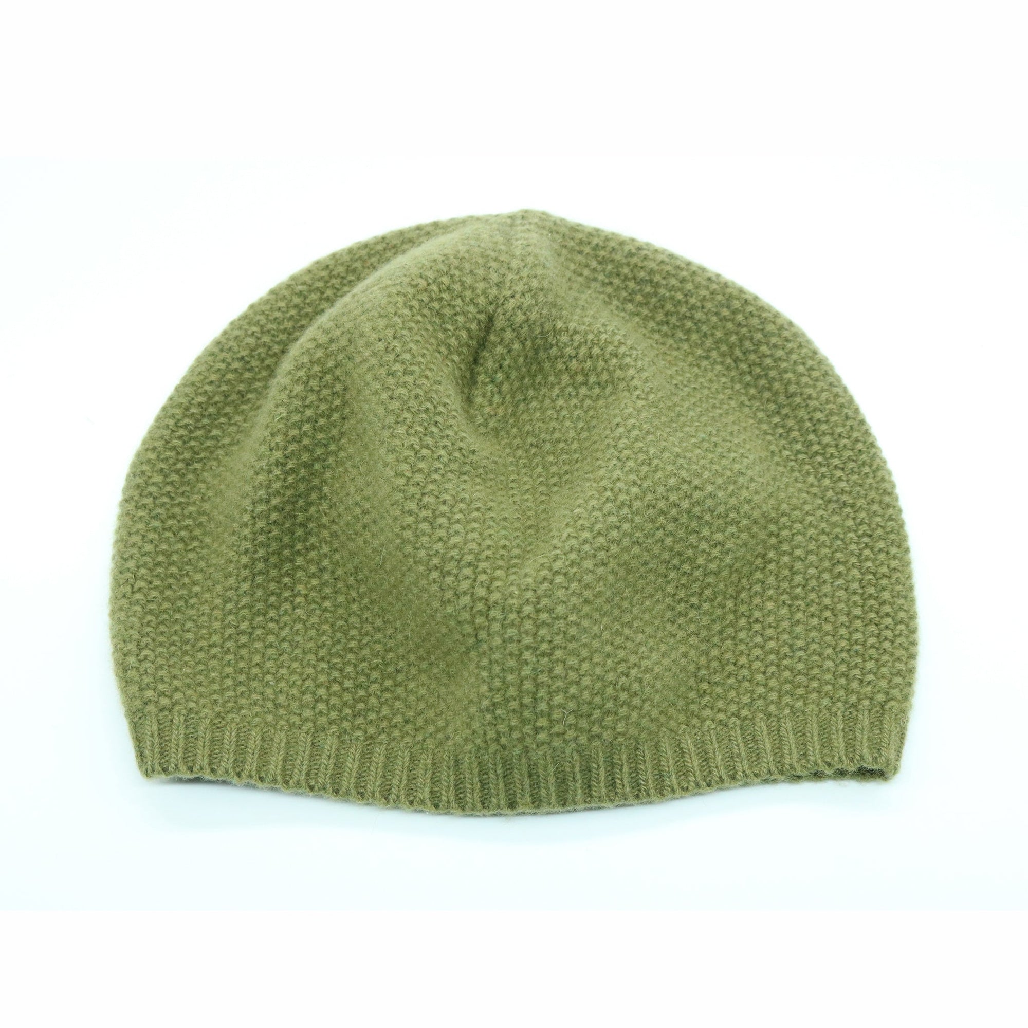 Cashmere Stitched Slouchy Hat | Martini Olive