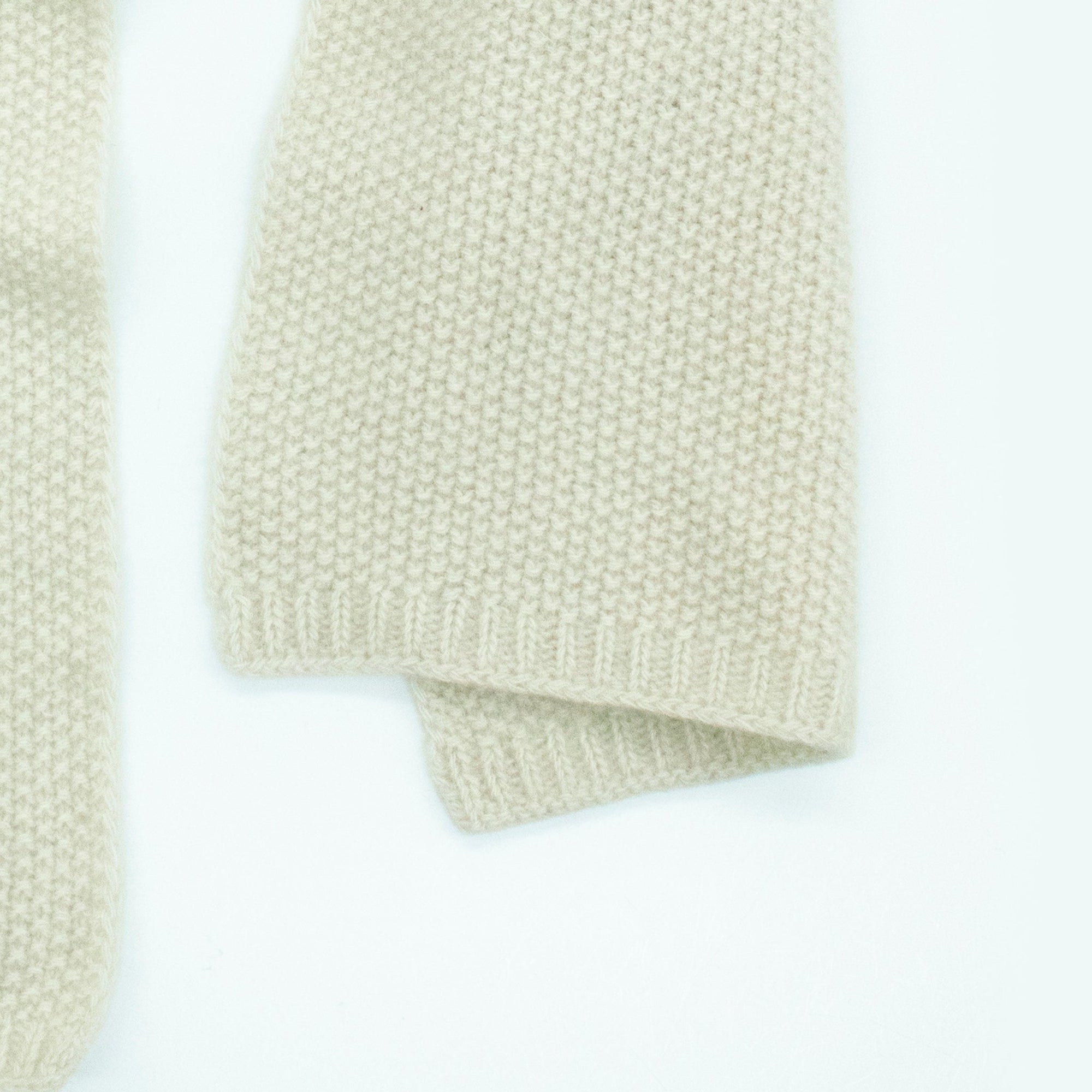 Cashmere Stitched Scarf | Ivory