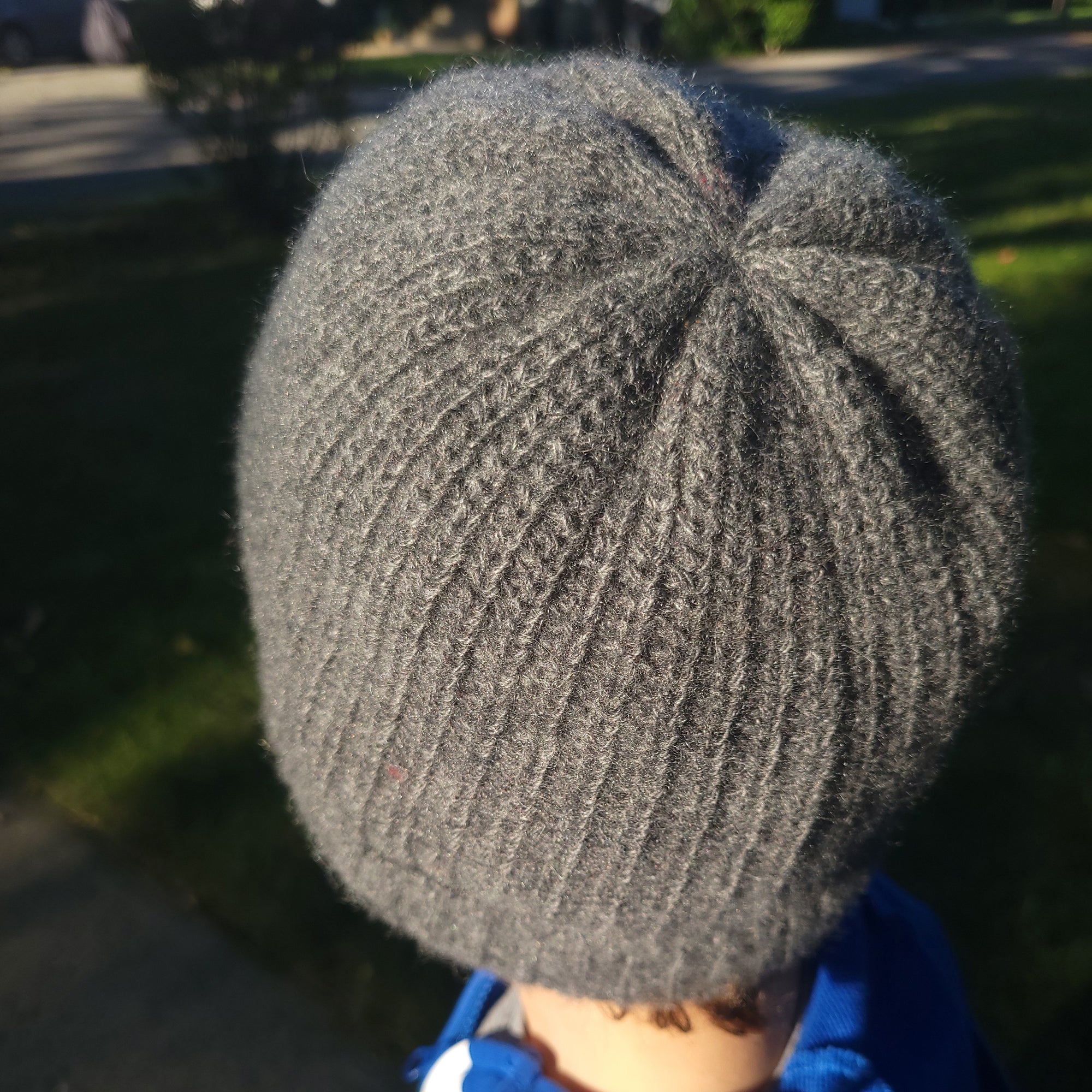 Kids | Cashmere Slouchy Hat with Mood Emoticon | Medium Grey