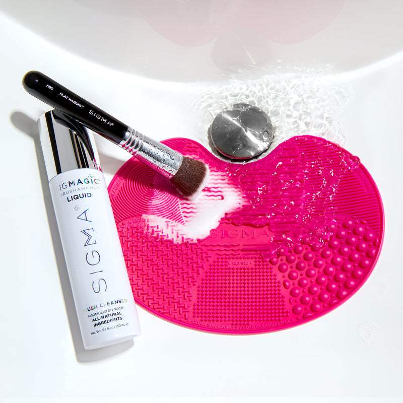 未使用 マッサージマット ST-300 ピンク Sigma Beauty | Sigma Spa Express Brush Cleaning Mat | Pink