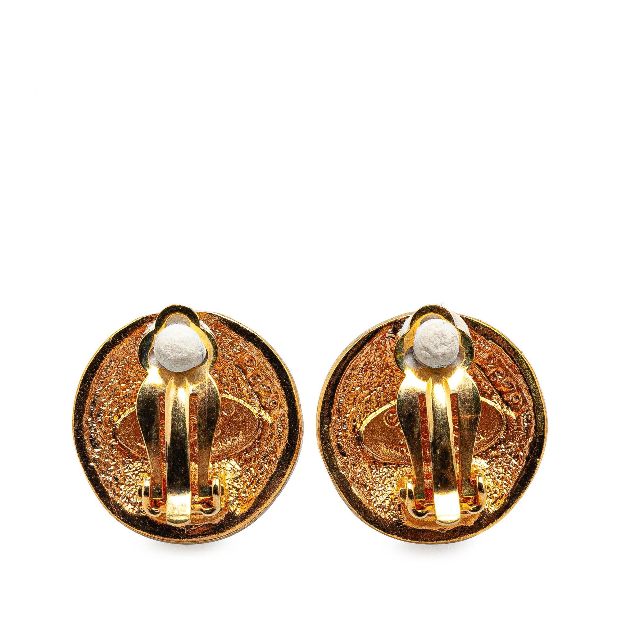 Chanel | Pre-Owned Gold Plated Logo Clip On Earrings | Gold