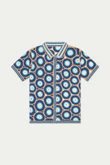 Evil Eye Knit Shirt | Blue