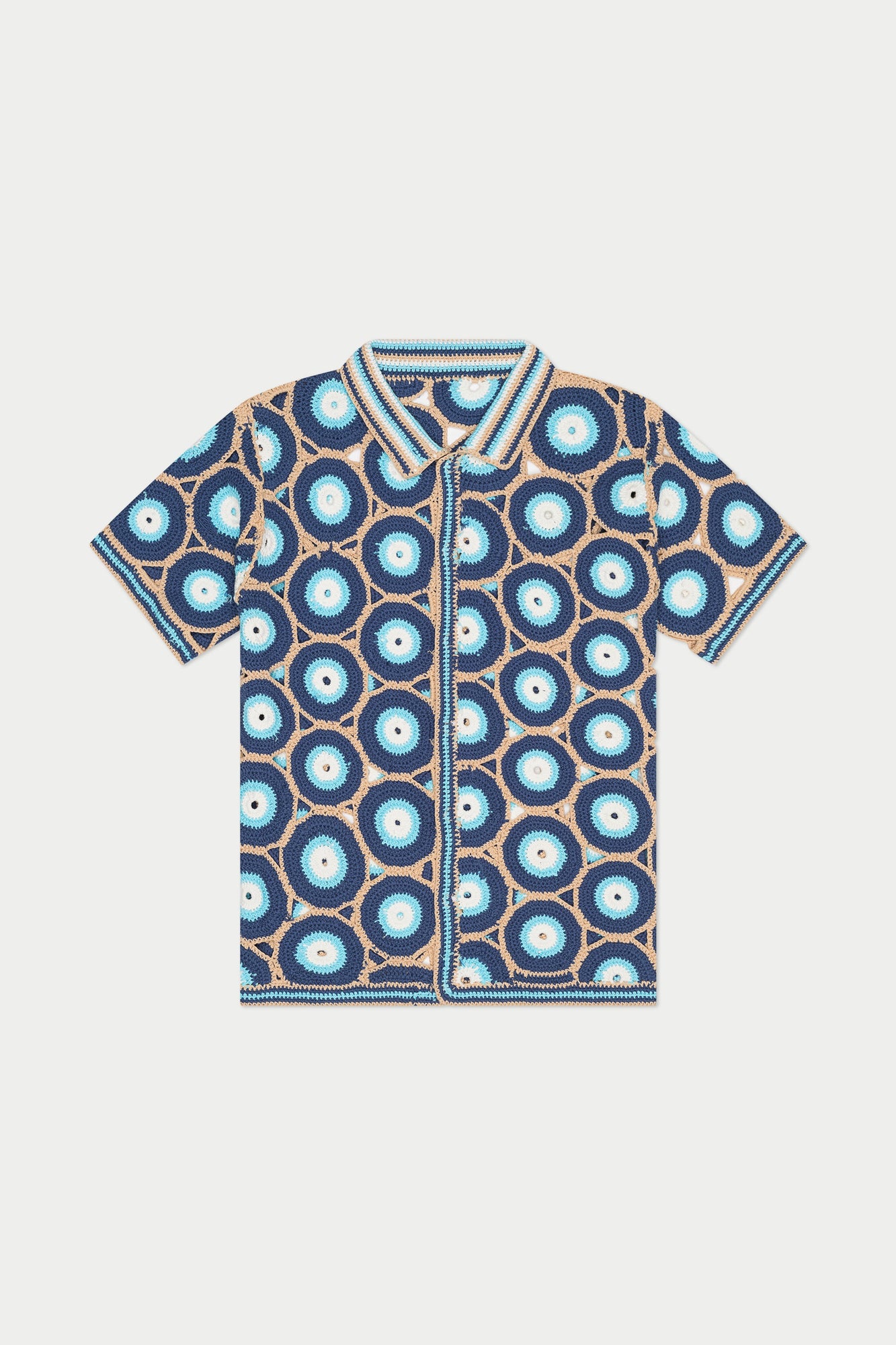 Evil Eye Knit Shirt | Blue