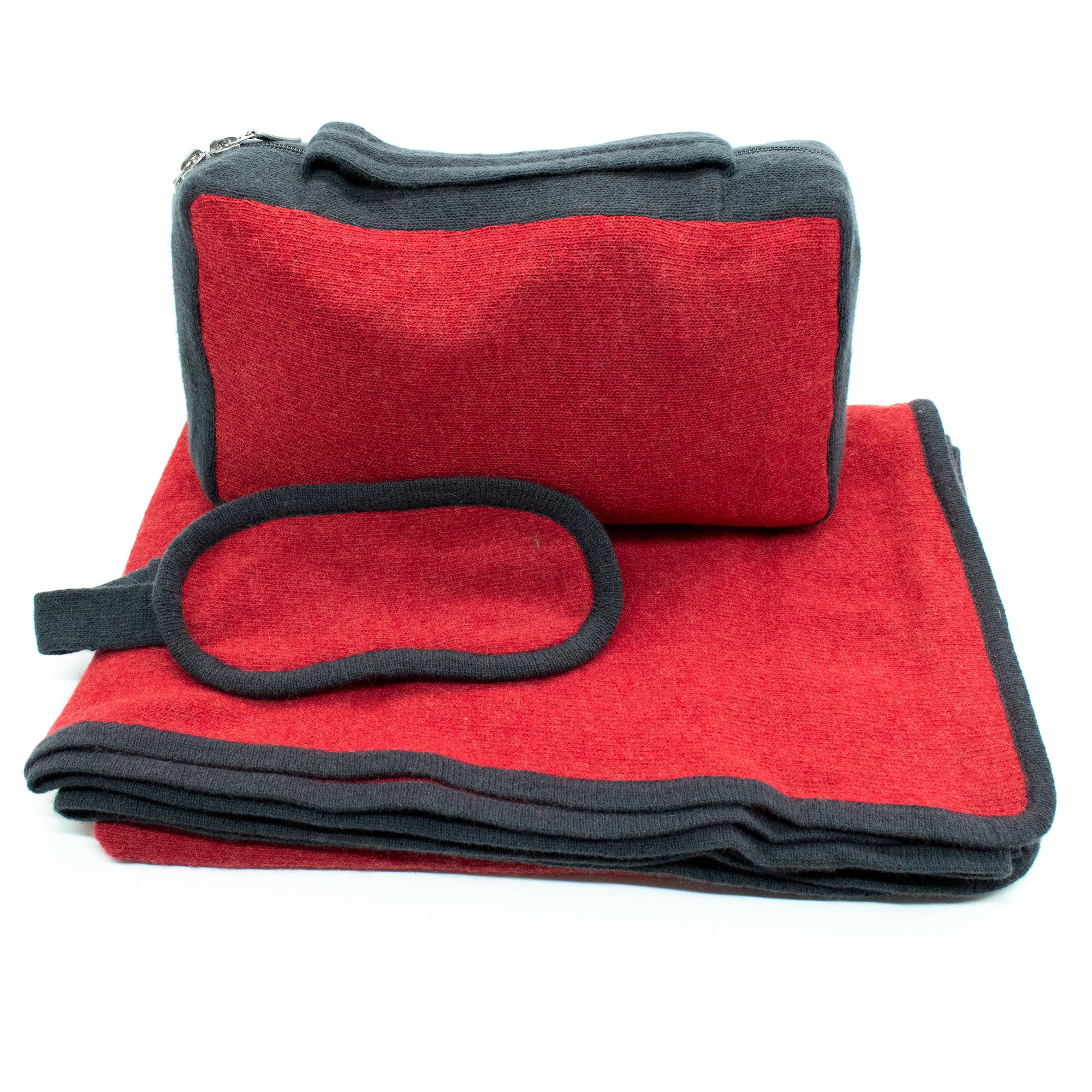 Unisex | Travel Set Color Block | Strawberry/Dark Grey