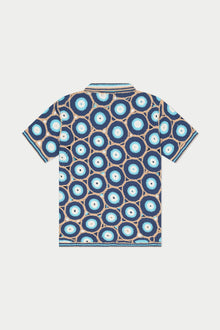 Evil Eye Knit Shirt | Blue