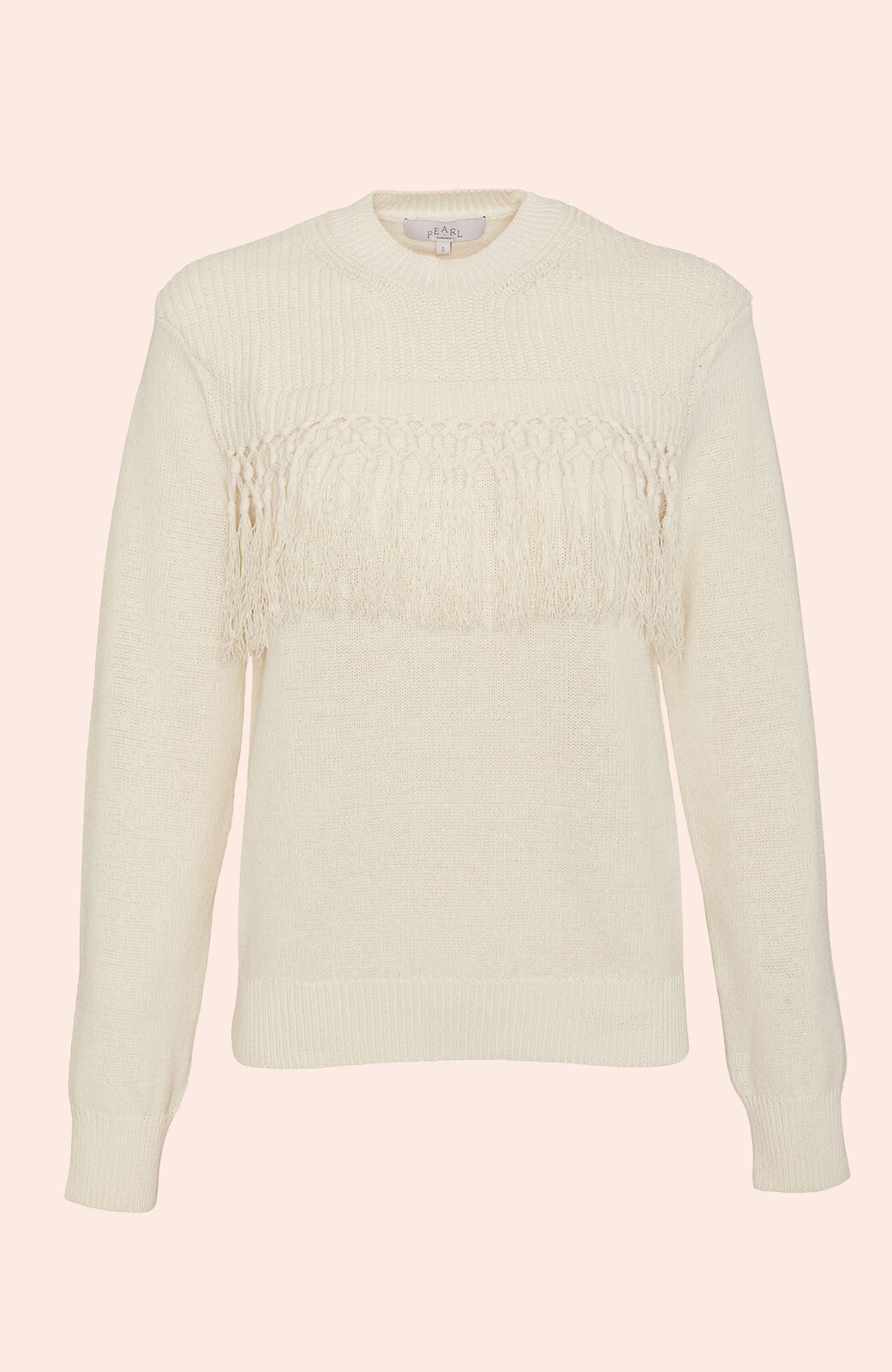 Fringe Detail Sweater | Ivory