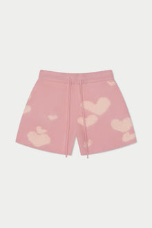 Hearts Knit Short | Pink/Brown