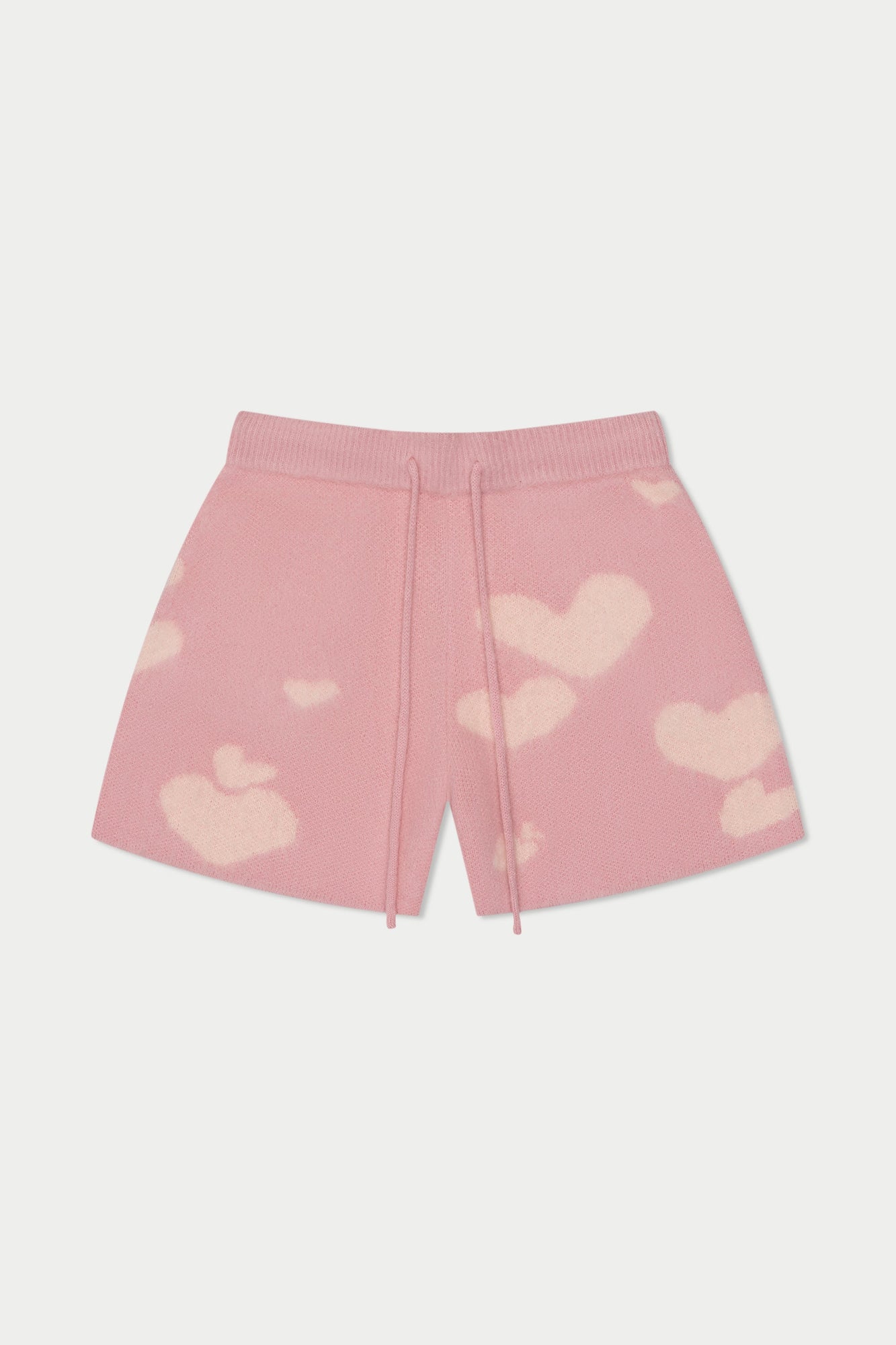 Hearts Knit Short | Pink/Brown