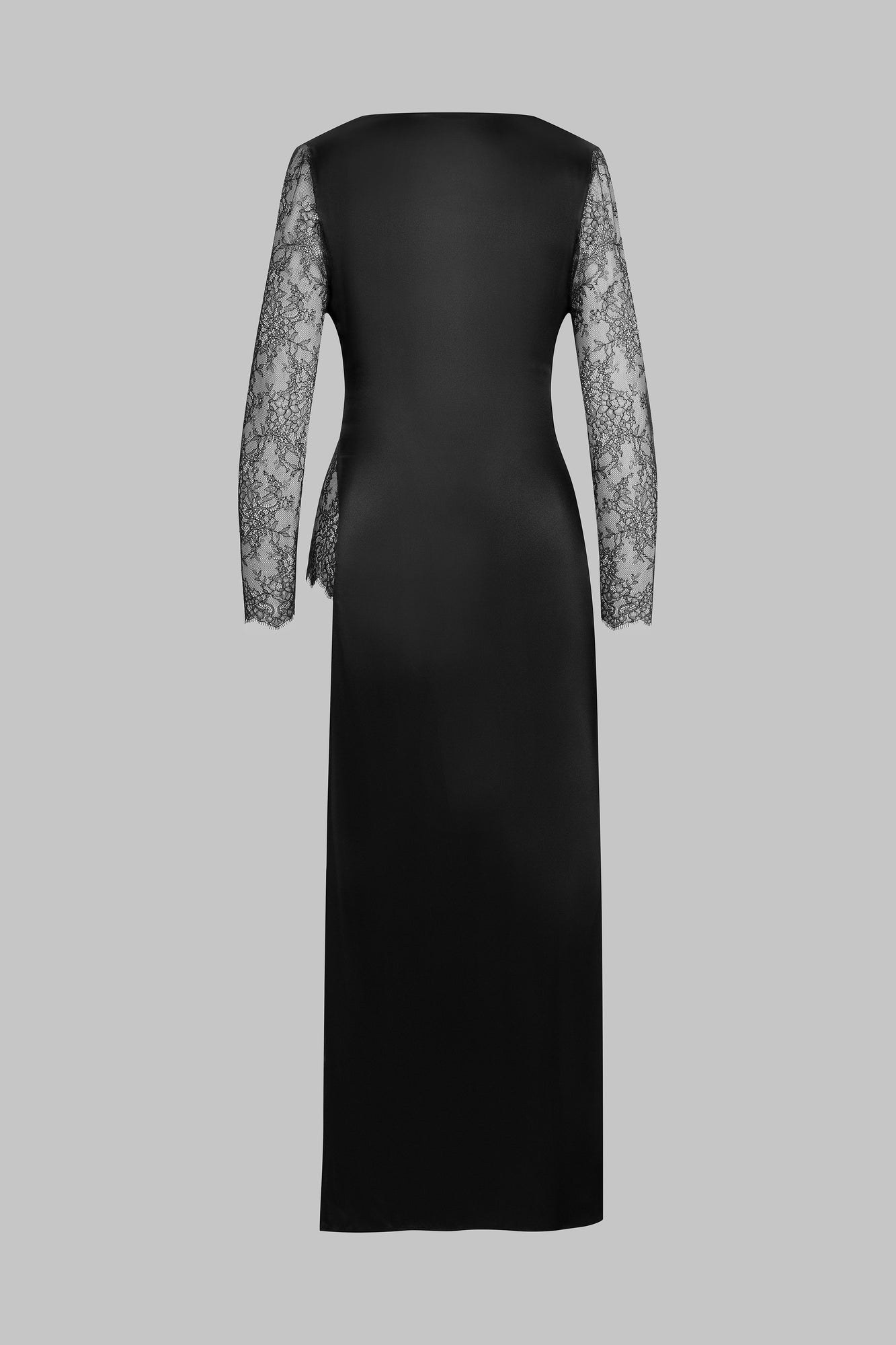 Slit long dress - Rendez-Vous Private | Black