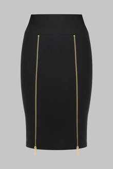 007 Zip skirt - Le Vestiaire | Black