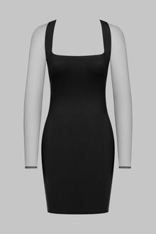 020 Square-neck dress - Le Vestiaire | Black