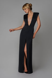 023 Low-cut dress - Le Vestiaire | Black