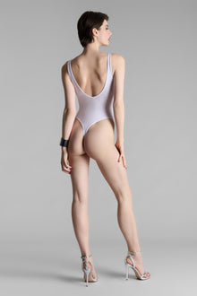 Thong Body V neck - La Femme Amazone | White