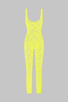 Backless Jumpsuit - Flashback Neon | Yellow