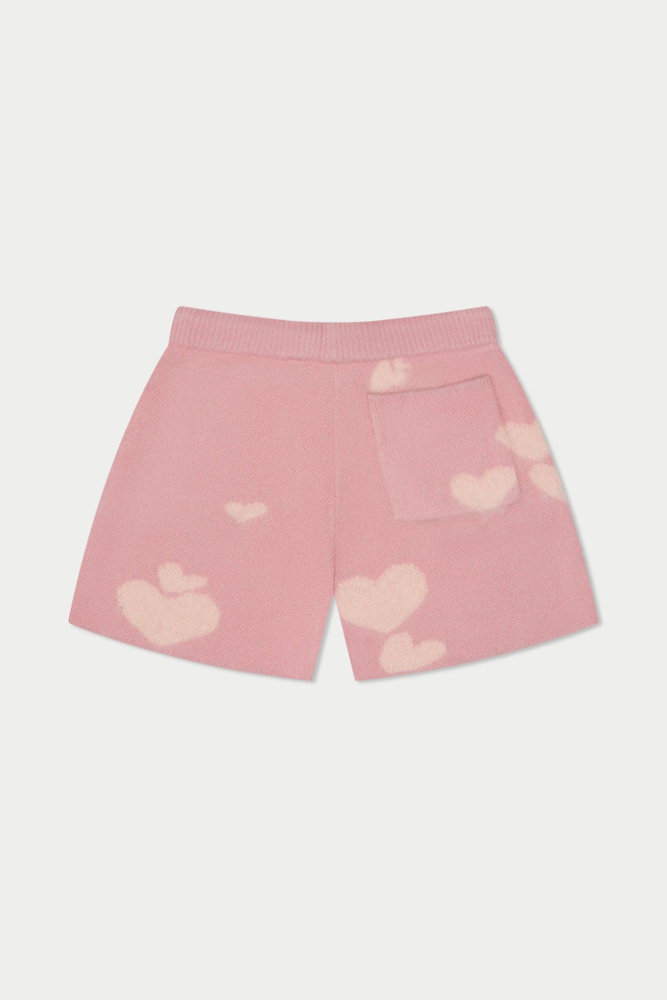 Hearts Knit Short | Pink/Brown